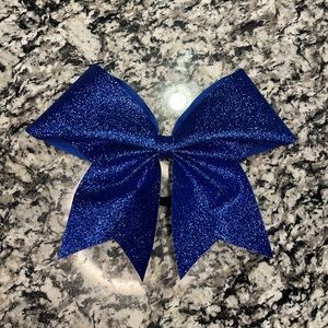 Blue Glitter Hair/Cheerleader Bow 🎀